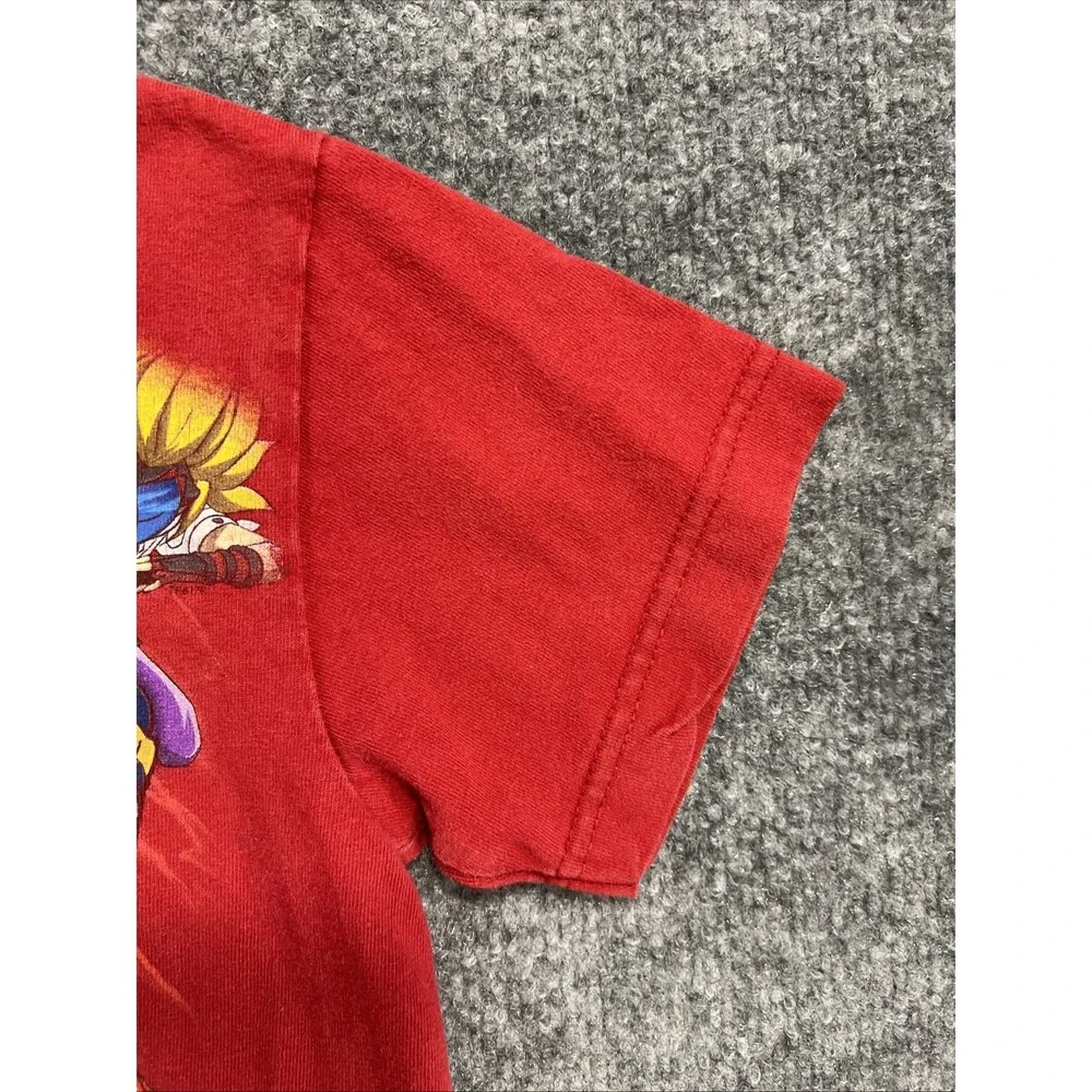 Vintage Y2K Bakugan Battle Brawlers Red Graphic T-Shirt Kids Youth XS Delta